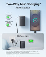 Anker Nano Power Bank (10K, 45W, Built-In Retractable USB-C Cable)- Black - Image 3