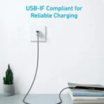 Anker 322 USB-A to USB-C Cable (6ft Braided) Black - Image 3