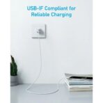 Anker 322 USB-A to USB-C Cable (6ft Braided)- White - Image 4