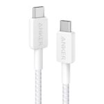 Anker 322 USB-C to USB-C Cable (3ft Braided) White