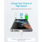Anker 322 USB-C to USB-C Cable (3ft Braided) White - Image 2
