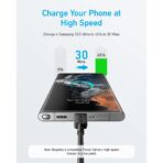 Anker 322 USB-C to USB-C Cable (6ft Braided) Black - Image 2