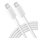Anker 322 USB-C to USB-C Cable (6ft Braided) White
