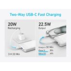 Anker Power Bank (10K, 22.5W)- White - Image 2