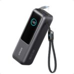 Anker Power Bank (25K, 165W, Built-In Retractable USB-C Cable)- Black