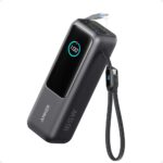 Anker Power Bank (25K, 165W, Built-In Retractable USB-C Cable)- Black