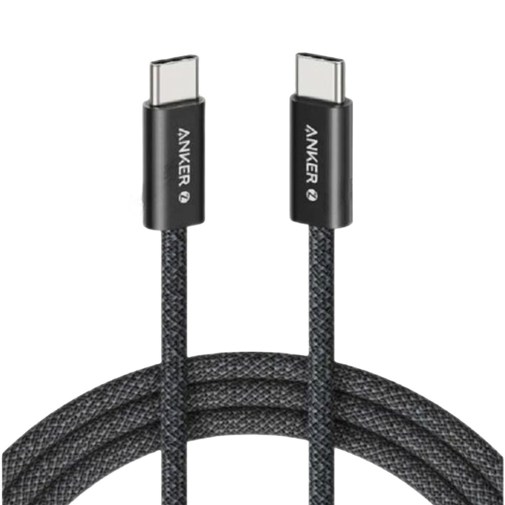 Anker-USB-C-to-USB-C-Cable-1m-240W-Black-1.jpg Anker USB-C to USB-C Cable (1m, 240W)- Black - Image 1