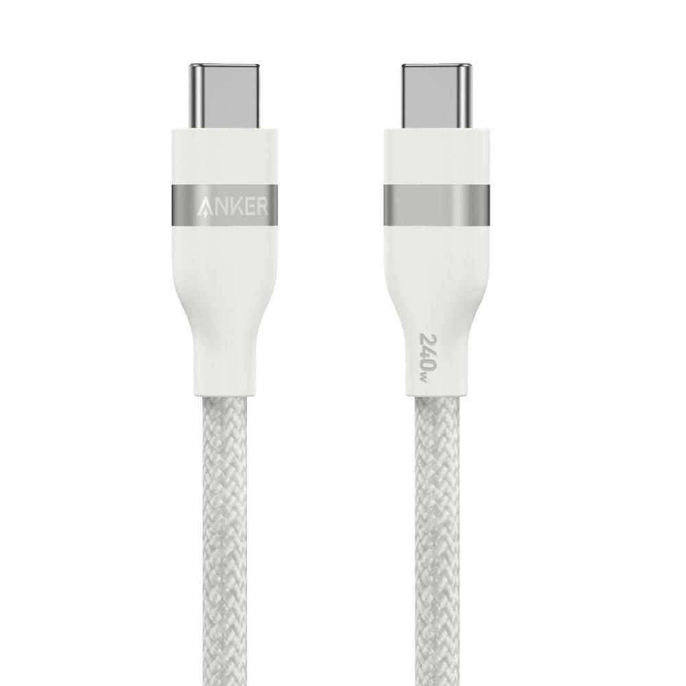 Anker-USB-C-to-USB-C-Cable-1m-240W-White-2.jpg Anker USB-C to USB-C Cable (1m, 240W)- White - Image 1