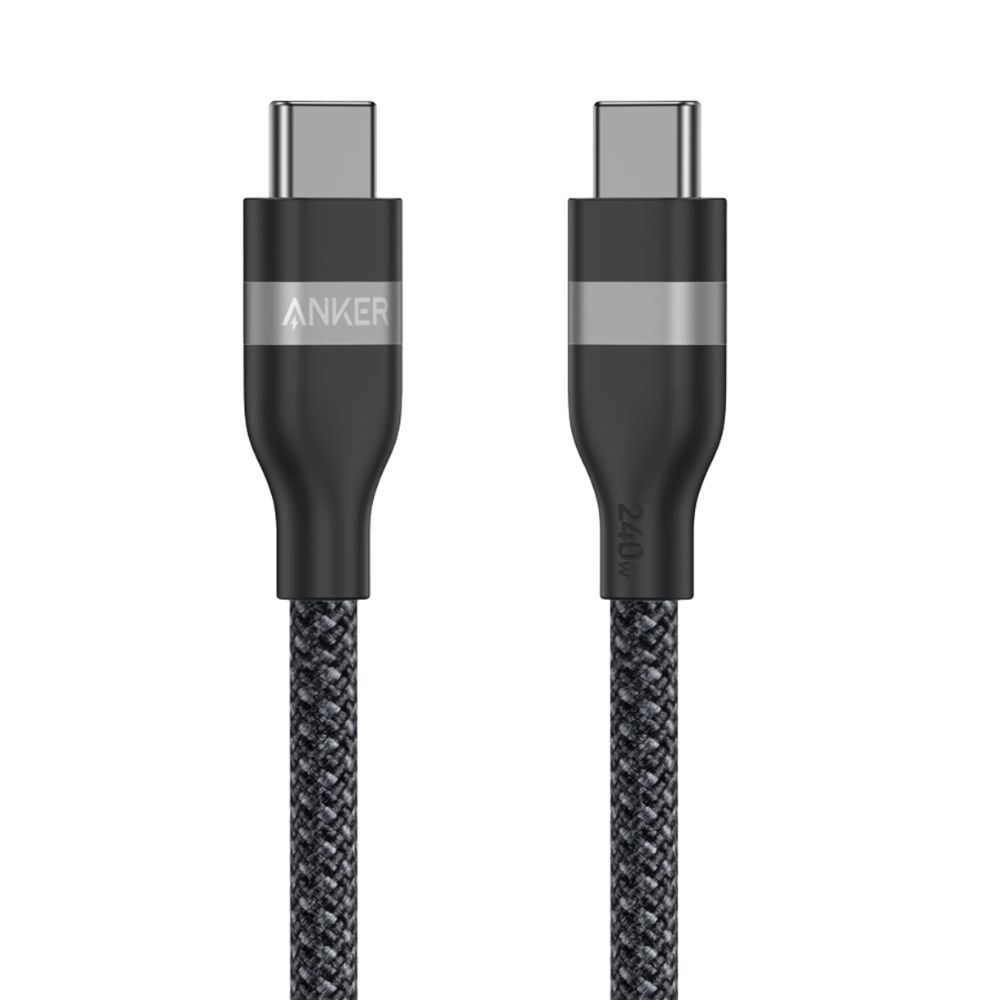 Anker-USB-C-to-USB-C-Cable-6ft-240W-Black-1.jpg Anker USB-C to USB-C Cable (6ft, 240W)- Black - Image 1