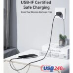 Anker USB-C to USB-C Cable (6ft, 240W)- Black - Image 4