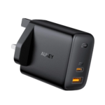 Aukey PA-B3 BK Dual-Port 65W PD Wall Charger with GaN Power Tech
