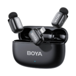 BOYA mini - Ver 2.0 - 1 RX * 2TX -  Lightning Connectors with Charging Case Black