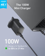 Anker Nano Charger 100W with 6ft 5A c-c cable Black - Image 2