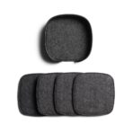 Squircle Felt Coaster Set - Grey - Image 6