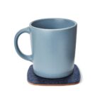 Squircle Felt Coaster Set - Blue - Image 4