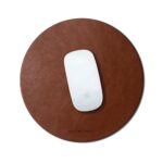 Orb Vegan Leather Mouse Pad - Tan