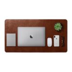 Turf Vegan Leather Desk Mat (Tan)