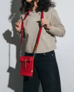 Crimson Red Scout Crossbody Bag - Image 2