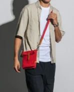 Crimson Red Scout Crossbody Bag - Image 3