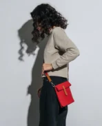 Crimson Red Scout Crossbody Bag - Image 4