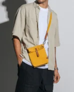 Mustard Yellow Scout Crossbody Bag - Image 3