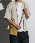 Olive Green Scout Crossbody Bag - Image 3