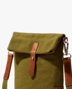 Olive Green Scout Crossbody Bag - Image 10