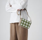 Creamy Crocodile Gingham Sol Box Shoulder Bag - Image 4