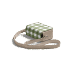 Creamy Crocodile Gingham Sol Box Shoulder Bag - Image 8