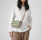 Creamy Crocodile Gingham Sol Box Shoulder Bag - Image 3