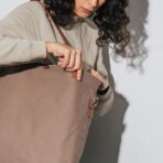 Khaki Beige Buoy Tote Bag - Image 4