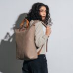 Khaki Beige Pilot Backpack - Image 4