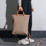 Khaki Beige Pilot Backpack - Image 5