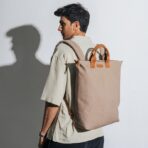 Khaki Beige Pilot Backpack - Image 2