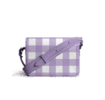 Lavender Gingham Sol Box Shoulder Bag - Image 7