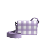 Lavender Gingham Sol Box Shoulder Bag