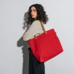 Crimson Red Buoy Tote Bag - Image 3