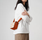 Rusty Pumpkin Gingham Sol Box Shoulder Bag - Image 4