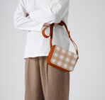 Rusty Pumpkin Gingham Sol Box Shoulder Bag - Image 5