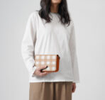Rusty Pumpkin Gingham Sol Box Shoulder Bag - Image 3
