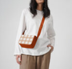 Rusty Pumpkin Gingham Sol Box Shoulder Bag - Image 2