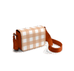 Rusty Pumpkin Gingham Sol Box Shoulder Bag - Image 9