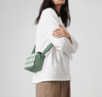 Teal Gingham Sol Box Shoulder Bag - Image 5