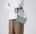 Teal Gingham Sol Box Shoulder Bag - Image 3