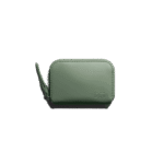 Vegan Leather Zipper Slim Card & Coin Wallet - Sap Green