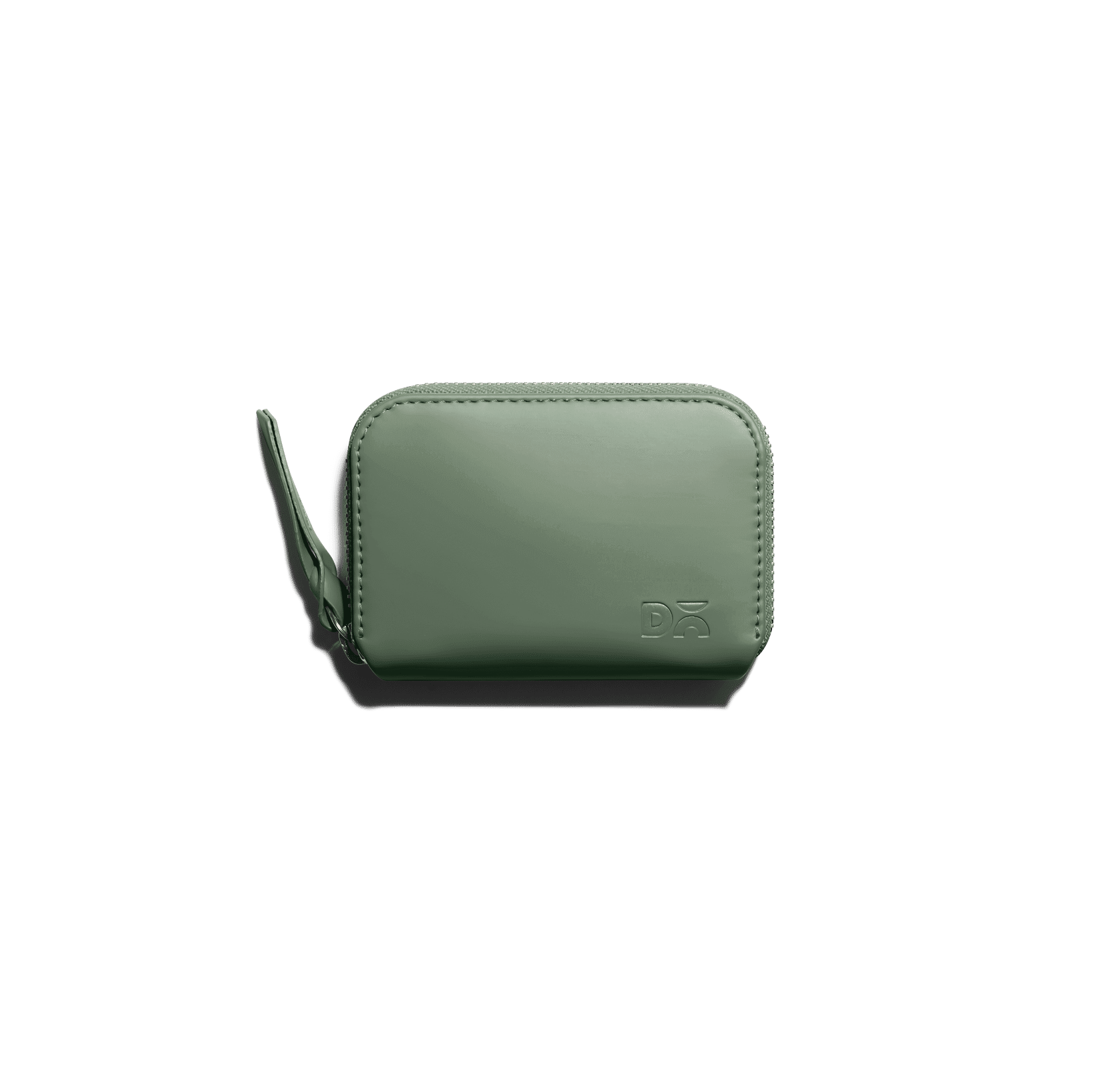 Sap-Green-Vegan-Leather-Zipper-Slim-Card-And-Coin-Wallet-view.png Vegan Leather Zipper Slim Card & Coin Wallet - Sap Green - Image 1