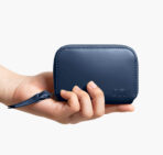 Vegan Leather Zipper Slim Card & Coin Wallet - Ultramarine Blue - Image 2
