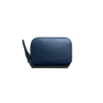 Vegan Leather Zipper Slim Card & Coin Wallet - Ultramarine Blue